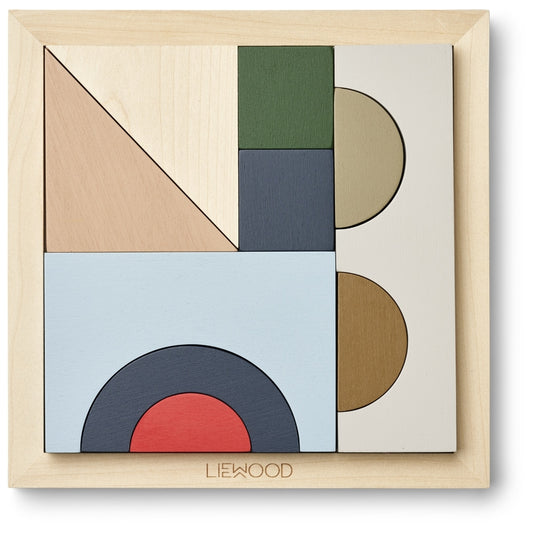 Liewood Holz Puzzle Ishan Multi mix | 10 Teile | +12 M.