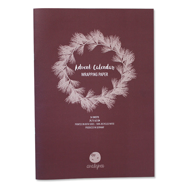 Geschenkpapier-Adventskalender Xmas A3 Booklet