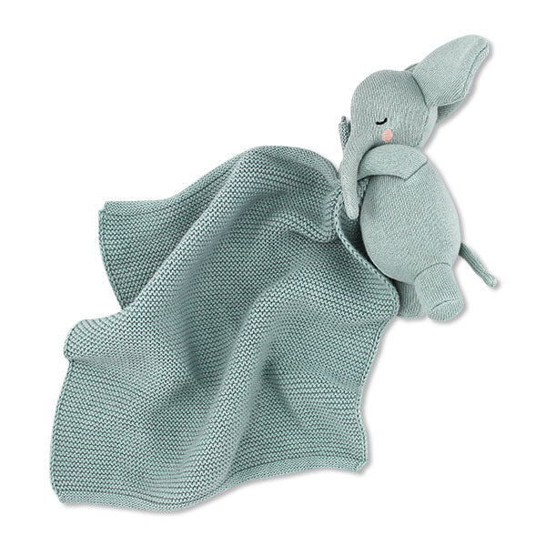 Kuscheltuch Elefant | dull blue