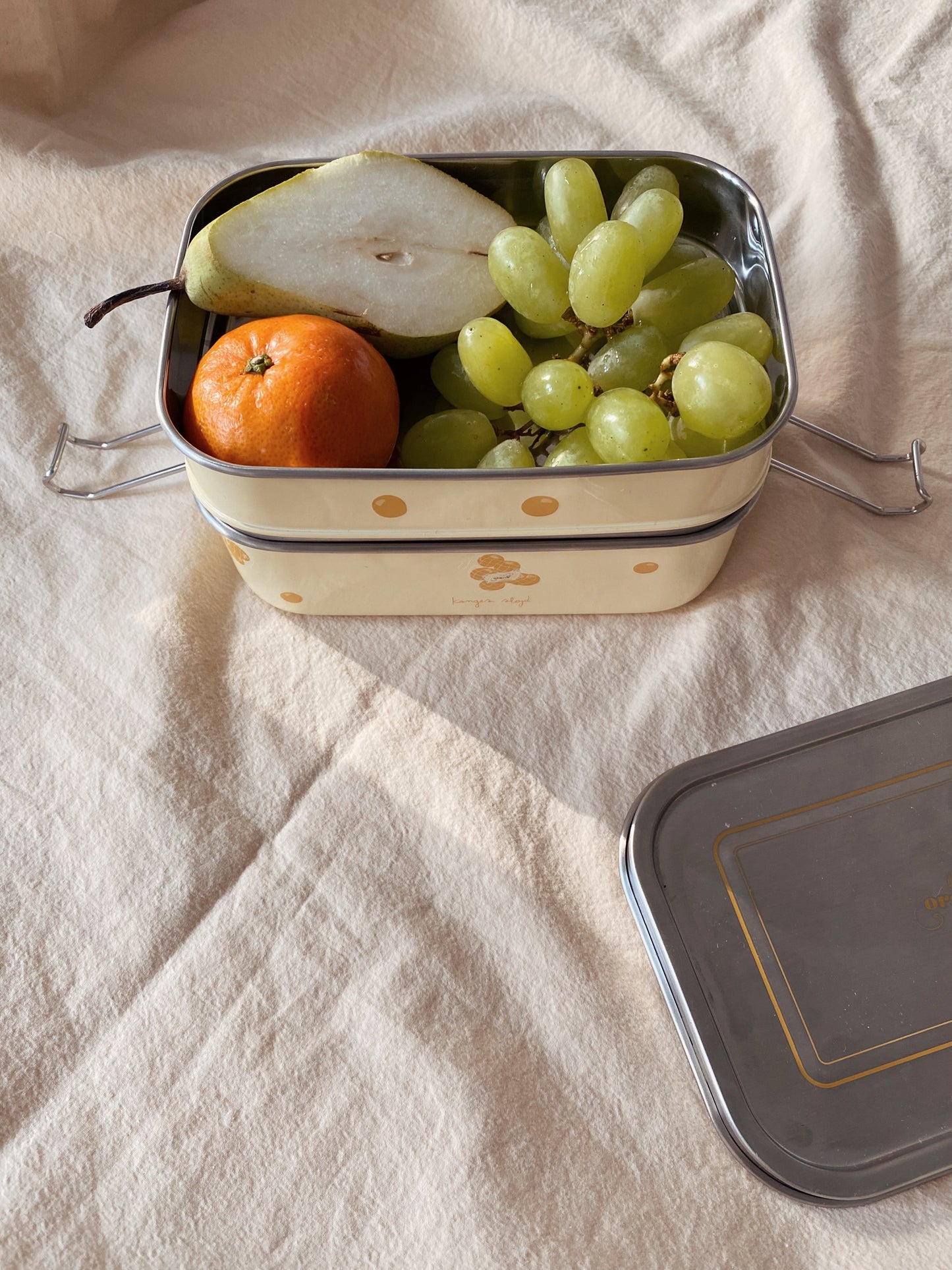 Konges Sløjd Lunchbox Frühstückdose Edelstahl orange