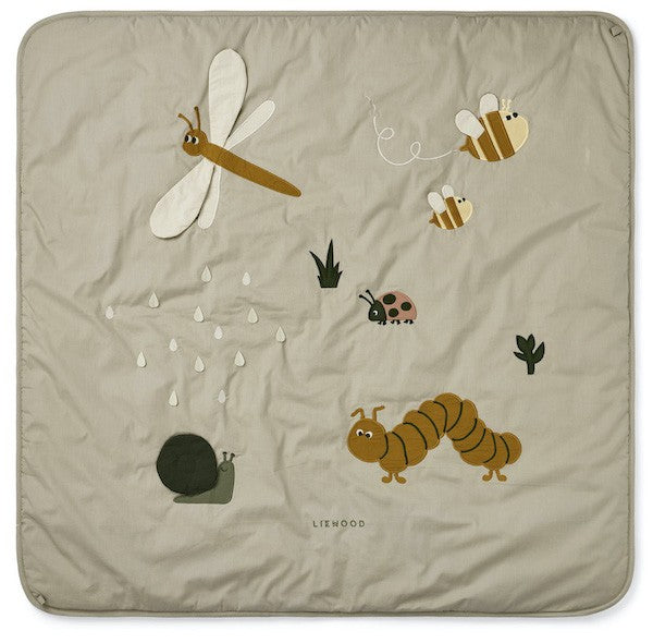 Liewood Activity-Spieldecke "Glenn" Nature/mist mix | 110 x 110 cm