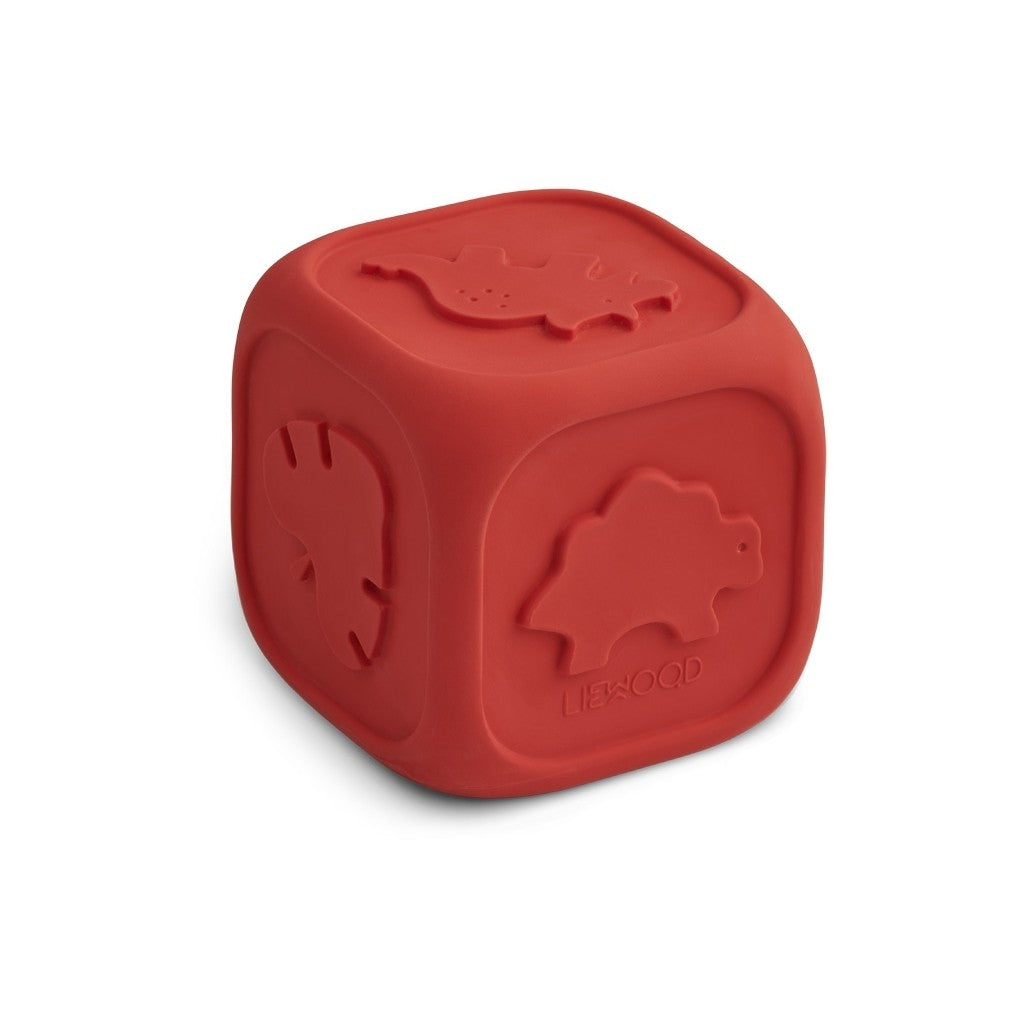 Liewood Silikon Spielwürfel "Andrew" dice in Apple red
