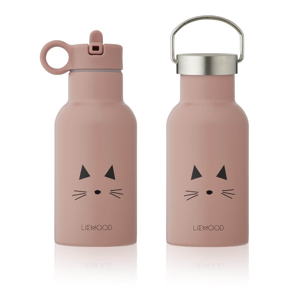 Liewood Trink- / Thermoflasche Anker, Katze rosa 350ml | Kita & Schule