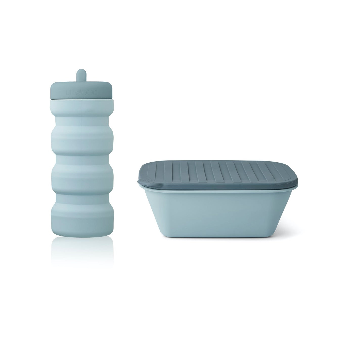 Liewood Faltbares Lunchset mit Box & Trinkflasche "Jose" Sea Blue