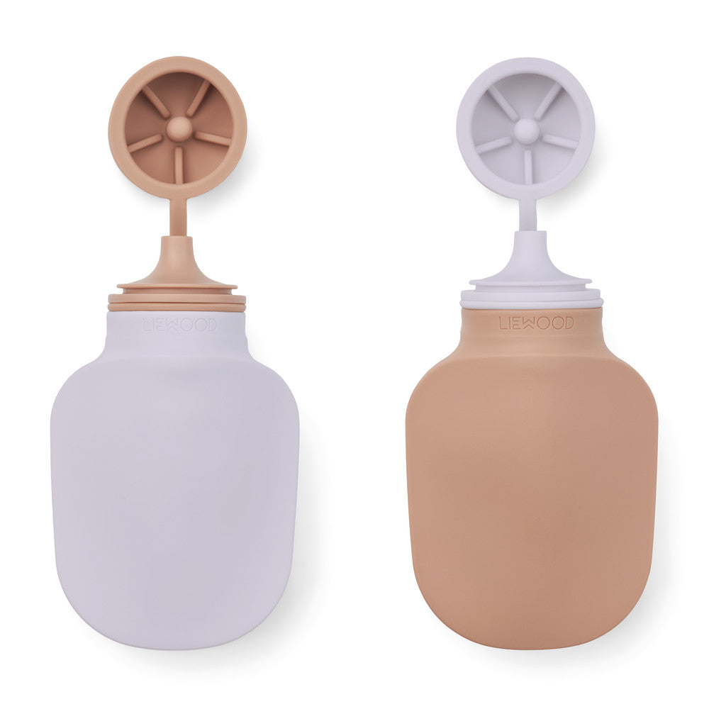 Liewood SILVIA Smoothie Bottle 2-PACK Pale tuscany / Misty lilac